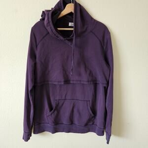 Latched Mama Lightweight Cotton Nursing Hoodie 1X Purple